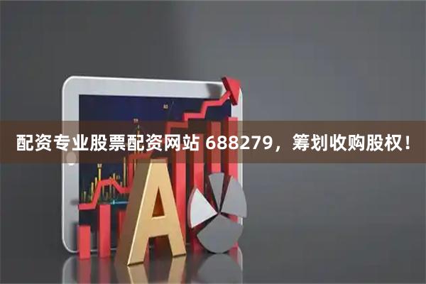 配资专业股票配资网站 688279，筹划收购股权！